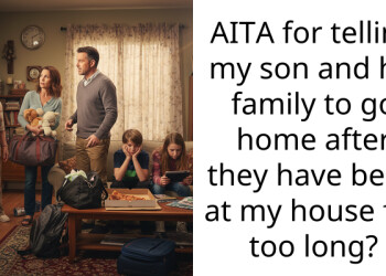 AITA for telling my son and his family to go home after they have been at my house for too long?
