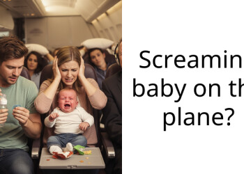 Screaming baby on the plane?