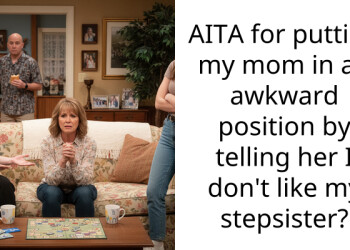 AITA for putting my mom in an awkward position by telling her I don’t like my stepsister?