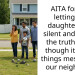 AITA for not letting my daughter stay silent and telling the truth, even though it made things messy with our neighbors?
