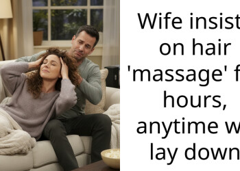 Wife insists on hair ‘ma*sage’ for hours, anytime we lay down