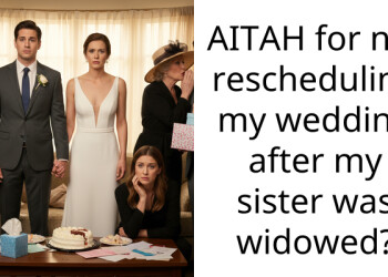 AITAH for not rescheduling my wedding after my sister was widowed?