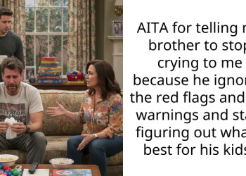 AITA for telling my brother to stop crying to me because he ignored the red flags and my warnings and start figuring out what’s best for his kids?