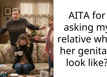 AITA for asking my relative what her ge***als look like?