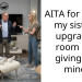 AITA for taking my sister’s upgraded room and giving her mine?