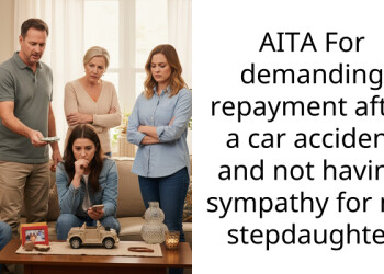 AITA For demanding repayment after a car accident and not having sympathy for my stepdaughter