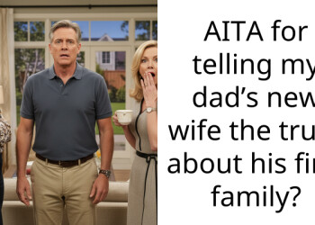 AITA for telling my dad’s new wife the truth about his first family?