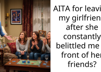 AITA for leaving my girlfriend after she constantly belittled me in front of her friends?