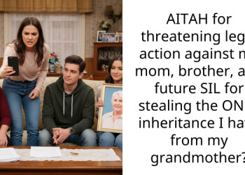 AITAH for threatening legal action against my mom, brother, and future SIL for stealing the ONLY inheritance I have from my grandmother?
