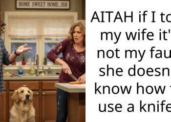 AITAH if I told my wife it’s not my fault she doesn’t know how to use a knife?