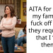 AITA for telling my family to f**k off when they requested that I “fix” them?