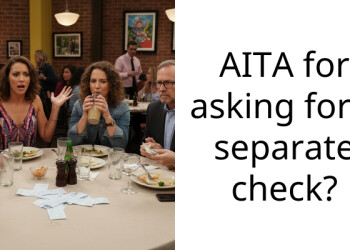 AITA for asking for a separate check?