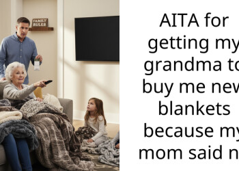 AITA for getting my grandma to buy me new blankets because my mom said no
