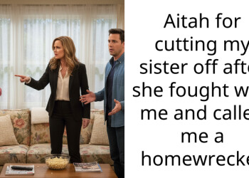 Aitah for cutting my sister off after she fought with me and called me a homewrecker