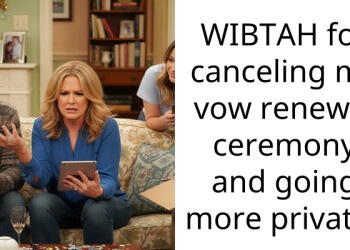 WIBTAH for canceling my vow renewal ceremony and going more private?