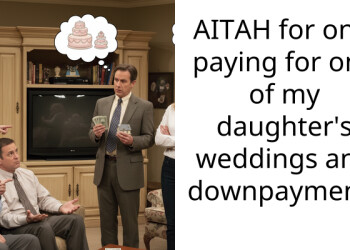 AITAH for only paying for one of my daughter’s weddings and downpayment?