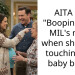 AITA for “Booping” my MIL’s nose when she kept touching my baby b*mp