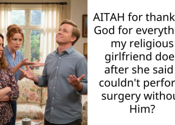 AITAH for thanking God for everything my religious girlfriend does after she said I couldn’t perform surgery without Him?
