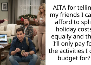 AITA for telling my friends I can’t afford to split holiday costs equally and that I’ll only pay for the activities I can budget for?