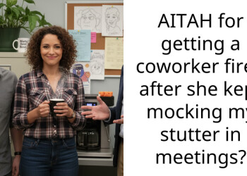AITAH for getting a coworker fired after she kept mocking my stutter in meetings?