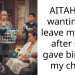 AITAH for wanting to leave my wife after she gave birth to my child?