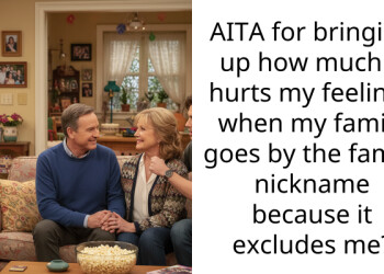 AITA for bringing up how much it hurts my feelings when my family goes by the family nickname because it excludes me?
