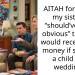 AITAH for telling my sister it “should’ve been obvious” that she would receive less money if she had a child free wedding?