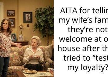 AITA for telling my wife’s family they’re not welcome at our house after they tried to “test” my loyalty?