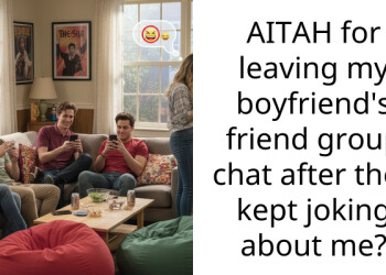 AITAH for leaving my boyfriend’s friend group chat after they kept joking about me?