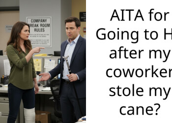 AITA for Going to HR after my coworker stole my cane?