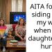 AITA for not siding with my wife when our daughter got hurt?