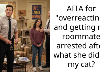 AITA for “overreacting” and getting my roommate arrested after what she did to my cat?