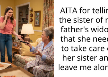 AITA for telling the sister of my father’s widow that she needs to take care of her sister and leave me alone?