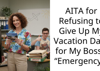 AITA for Refusing to Give Up My Vacation Days for My Boss’s “Emergency”?