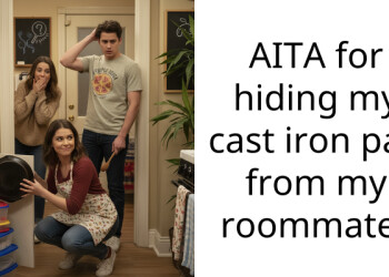 AITA for hiding my cast iron pan from my roommate?
