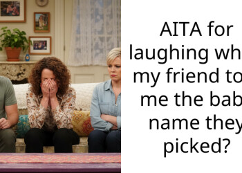AITA for laughing when my friend told me the baby name they picked?