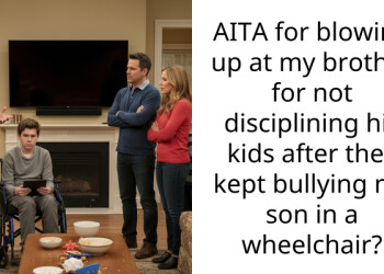 AITA for blowing up at my brother for not disciplining his kids after they kept bullying my son in a wheelchair?