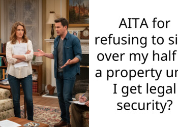 AITA for refusing to sign over my half of a property until I get legal security?