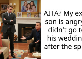 AITA? My exes son is angry I didn’t go to his wedding after the split.