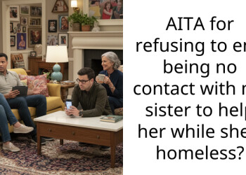 AITA for refusing to end being no contact with my sister to help her while she’s homeless?