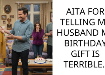 AITA FOR TELLING MY HUSBAND MY BIRTHDAY GIFT IS TERRIBLE.