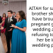 AITAH for saying my brother shouldn’t have brought his pregnant gf to my wedding and for refusing to let my her be in my wedding photos?