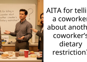 AITA for telling a coworker about another coworker’s dietary restriction?