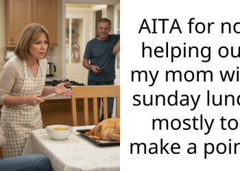 AITA for not helping out my mom with sunday lunch mostly to make a point?