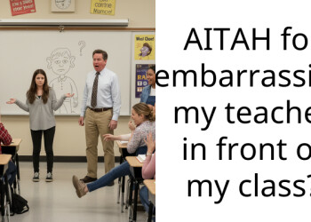 AITAH for “embarra*sing” my teacher in front of my cla*s?
