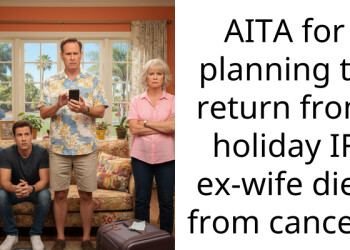 AITA for planning to return from holiday IF ex-wife dies from cancer?