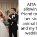 AITA for allowing my friend to bring her stuffed animal to me and my fiancés wedding?