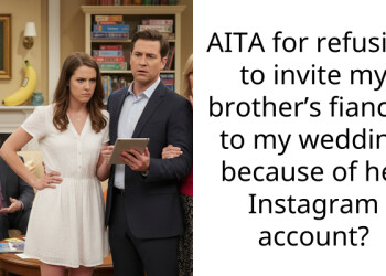 AITA for refusing to invite my brother’s fiancée to my wedding because of her Instagram account?
