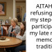 AITAH for refusing to let my step-sister participate in my late mom’s memorial tradition?