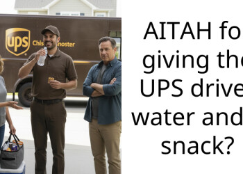 AITAH for giving the UPS driver water and a snack?